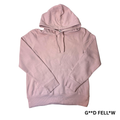 Women's Pink Ultra Soft Fleece Hooded Sweater - L
