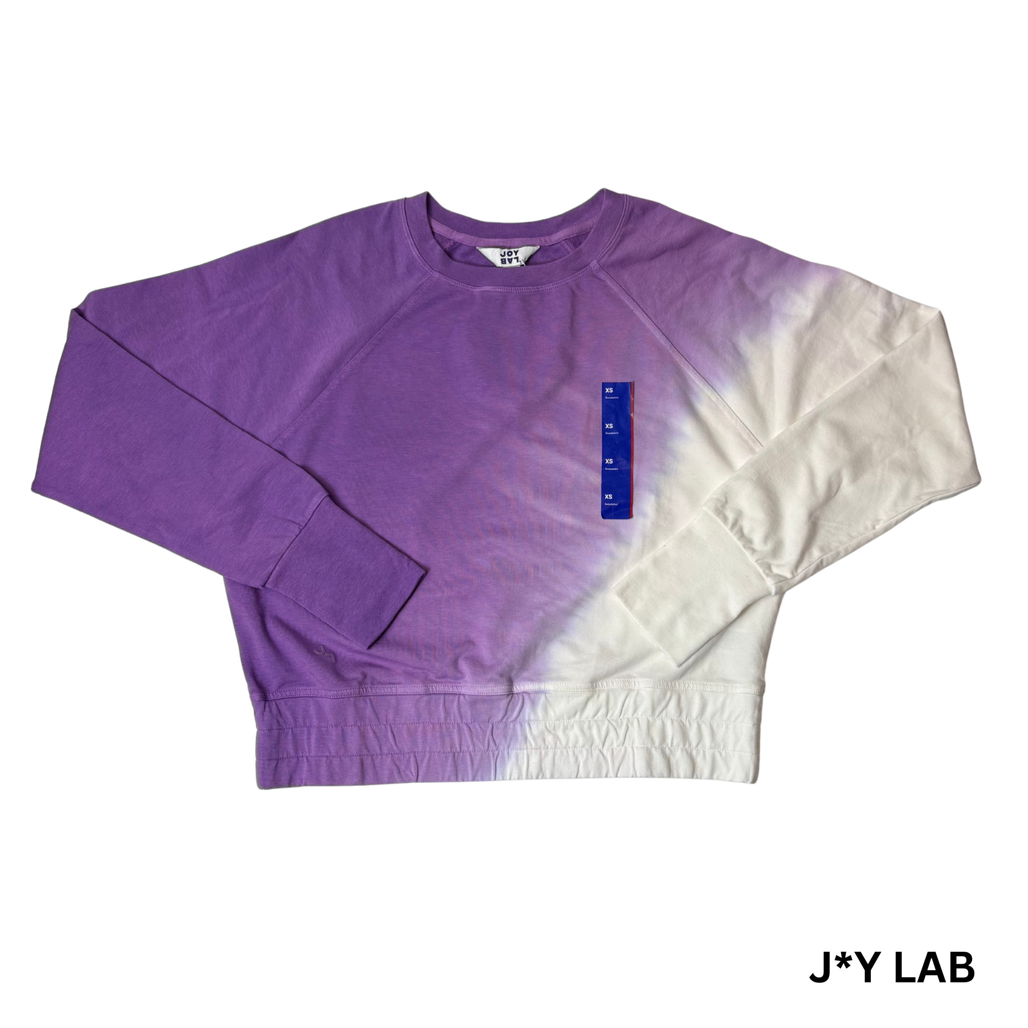 Women's Purple Long Sleeve Cropped Fit Sweatshirt - XS