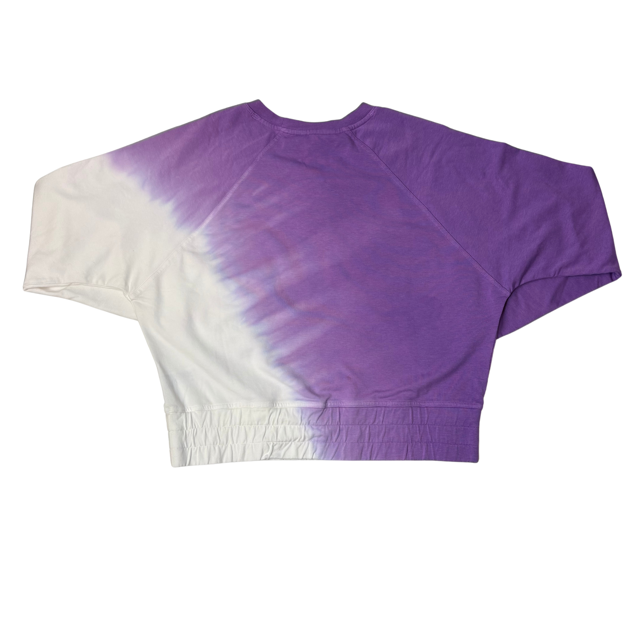 Women's Purple Long Sleeve Cropped Fit Sweatshirt - XS