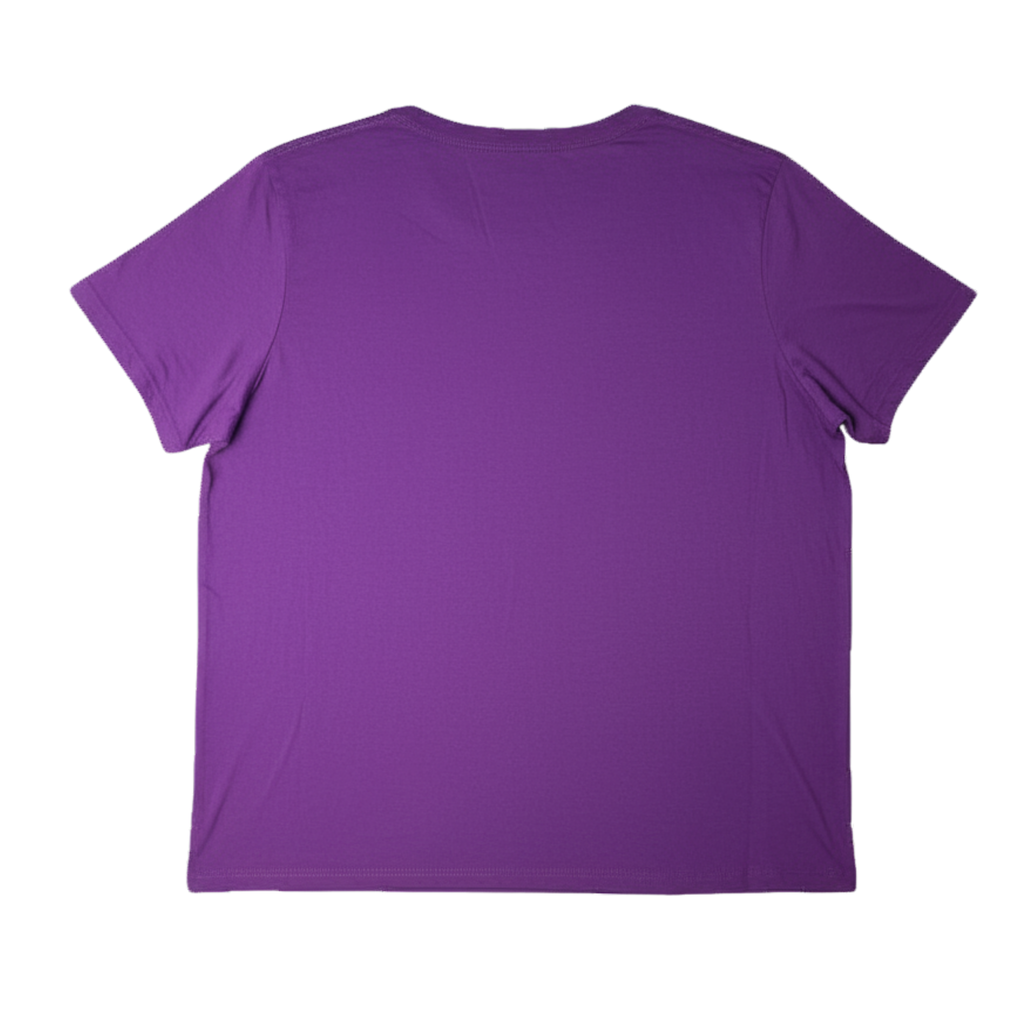 Women's Purple Short Sleeve Bloom T-Shirt - XL