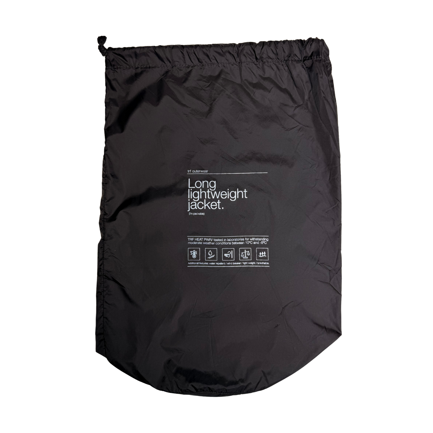 Women’s Black Lightweight Packable Jacket – Size M