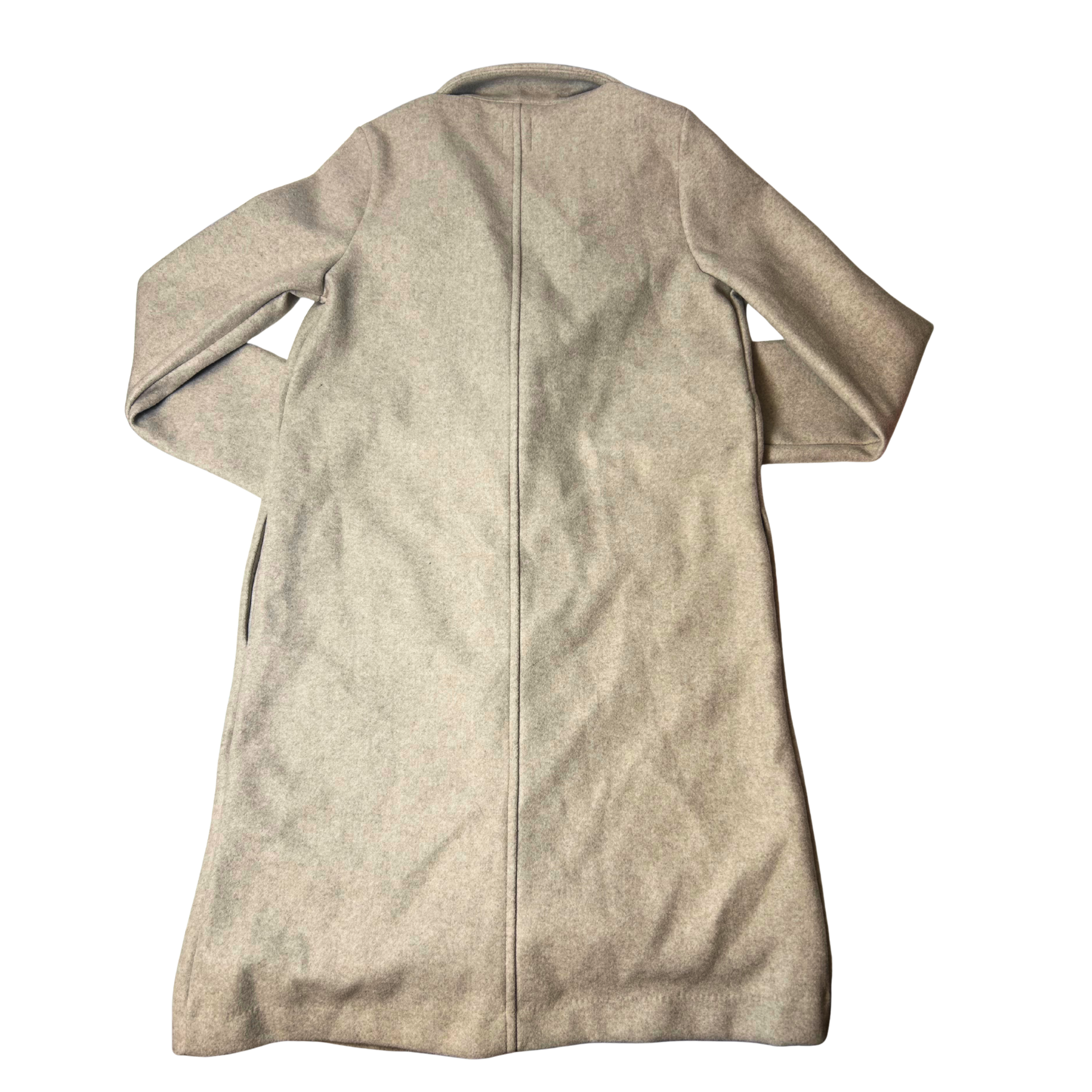 Women’s Basic Soft Coat – Camel – Size S – 100% Polyester