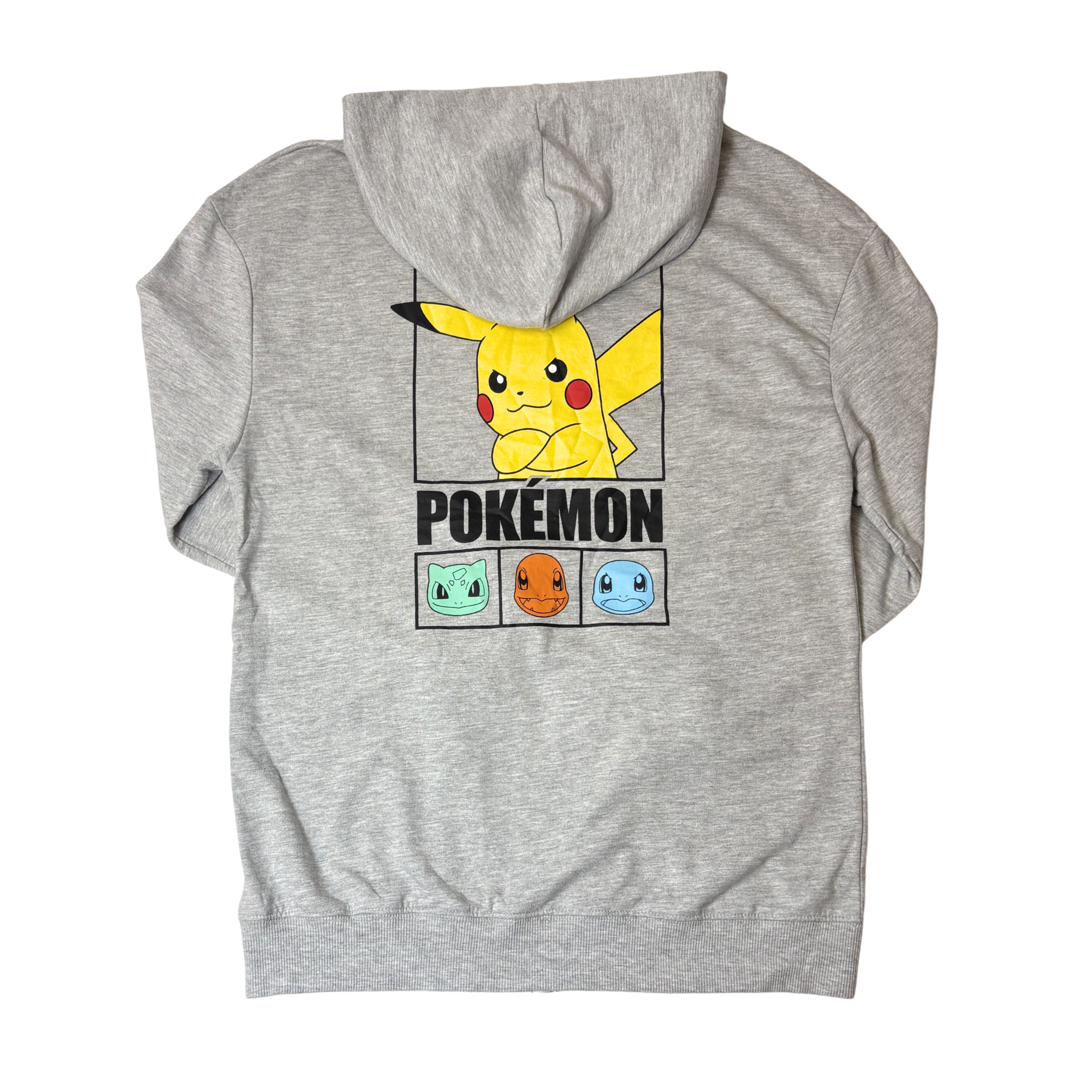 Boys Pokémon Gray Hoodie – Size 13-14 Years