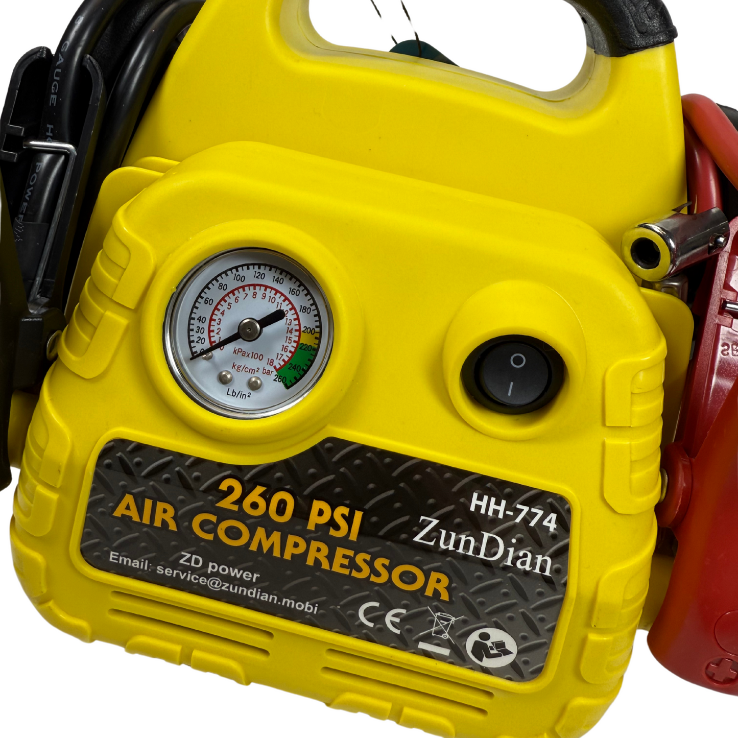 4-in-1 Portable Car Jump Starter with Air Compressor – 1000A, 260PSI