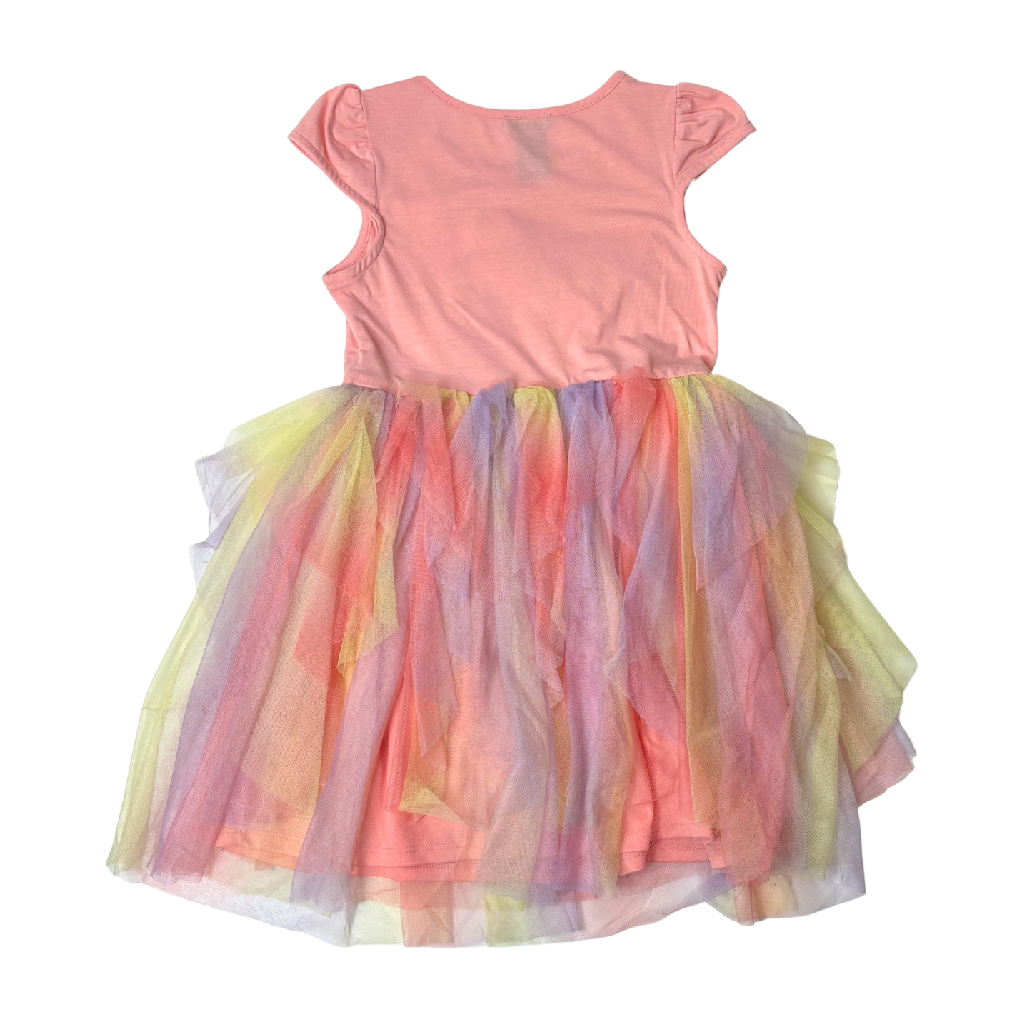 Girls’ Pink Butterfly Tulle Dress Size 7