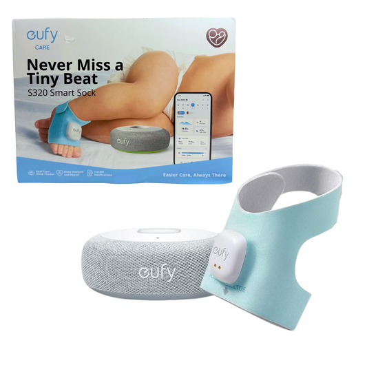 Eufy Baby S320 Smart Sock Baby Monitor | Sleep, Heart Rate, Oxygen Tracking