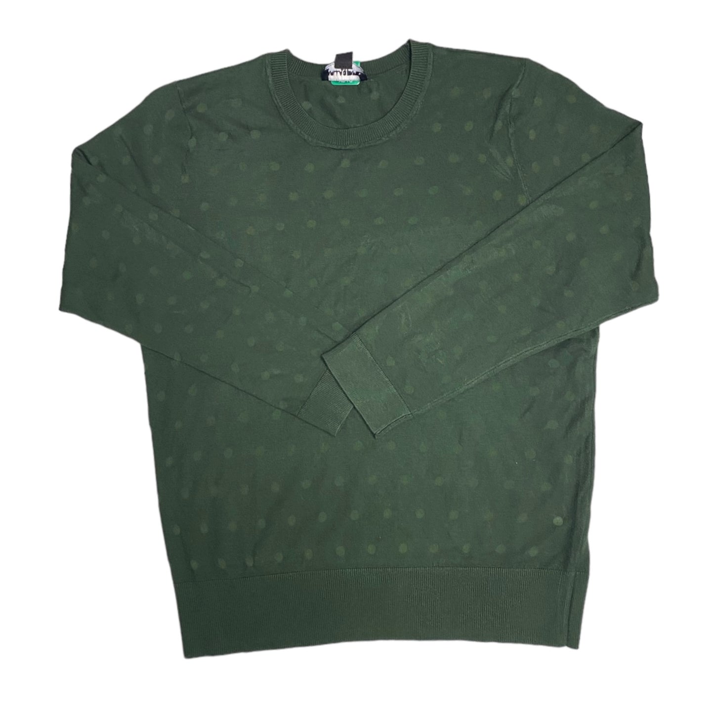 Women's Green Long Sleeve Sweater - XL