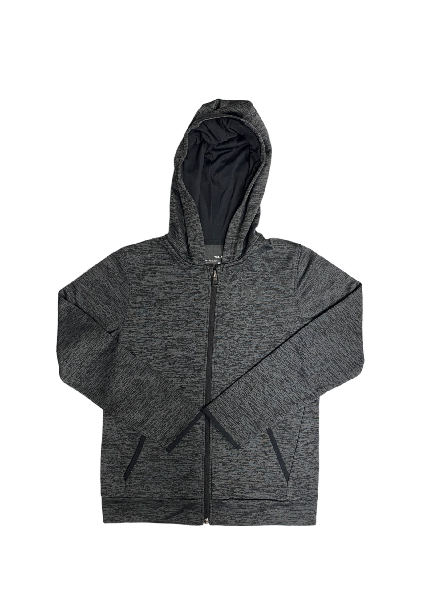 Boys Grey Full Zip Hoodie - M