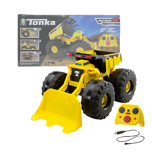 Mighty Monster RC Steel Dump Truck - 360° Stunts & 4WD