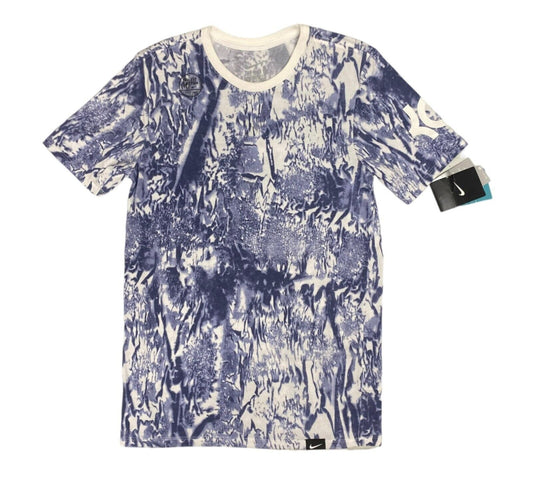 Men's Blue and White Cotton Shirt - S