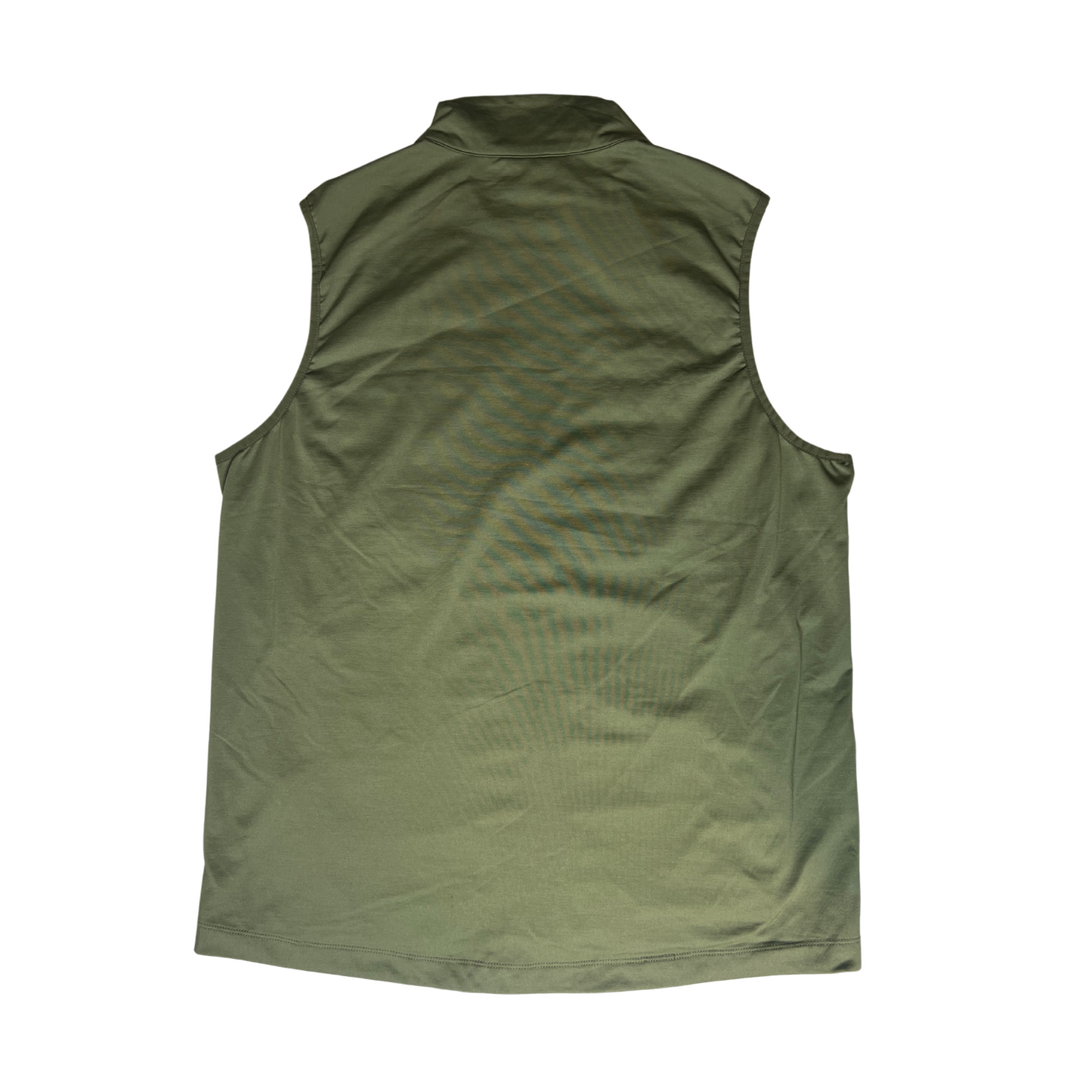 Men's Knit Vest Size L – Green & Black, High-Visibility Gear